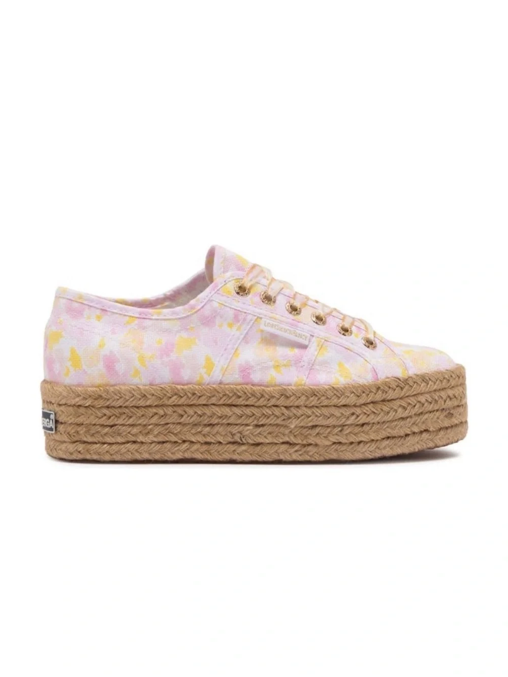NWOT 41.5 loveshackfancy X superga Perky platform espadrille sneakers